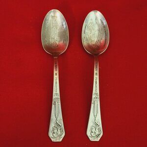 Vintage Century Silverplate Black Partridge Courts of State Building Chicago 193
